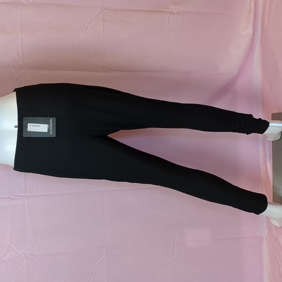 PrettyLittleThing Shape Black Ribbed High Waist Leggings size 10 - Picture 3 of 7